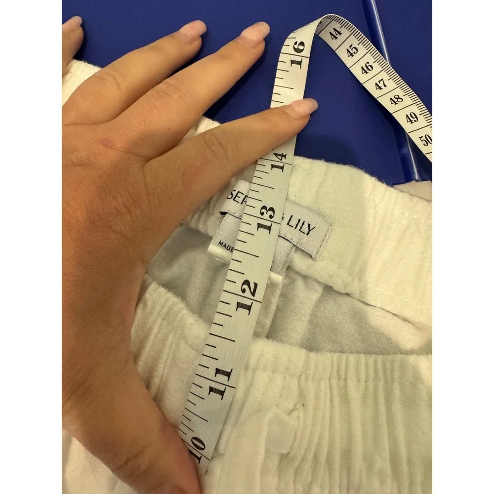 Serena Lily Pajama Pants Womens Large Cotton‎ Coastal Minimalist Cottagecore